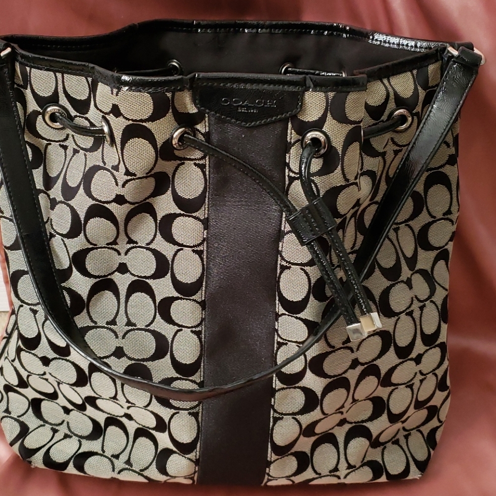 Coach Logo Canvas Tote